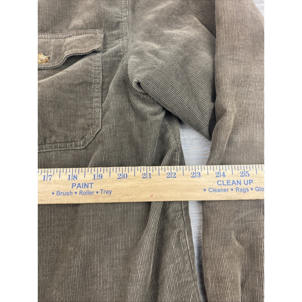 Vintage Levi's Jacket Mens Large Brown Corduroy Flannel Lined Button Shirt Y2K - Picture 5 of 11